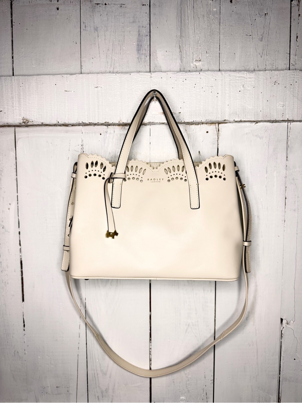 Radley London Dukes Place Broderie Medium Grab Multiway Bag - Cream